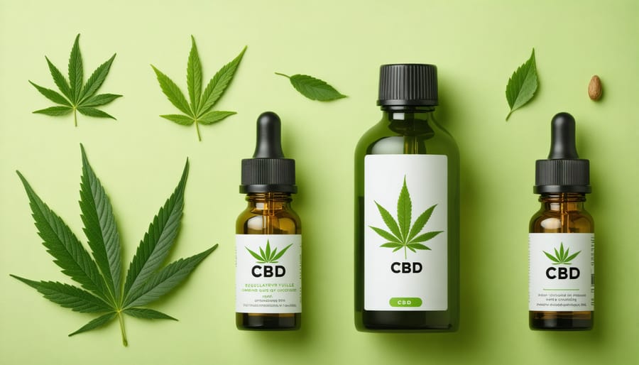 Display of legal CBD products with Canadian regulatory compliance labels
