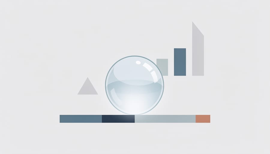 A glass orb above a desk symbolizing a clear score and immigration decision guidance